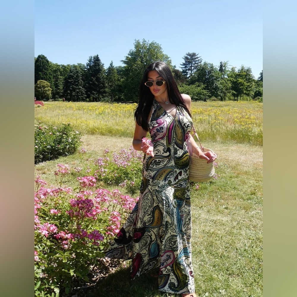 🔥🔥Zara ZW collection printed halter dress - Picture 2 of 12